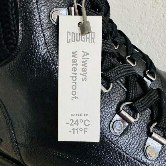 Cougar Kudos Waterproof Leather Insulated Boot, Black, Size 10, NWT - Picture 9 of 16